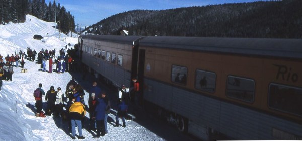 Ski Train Unloading in 2002